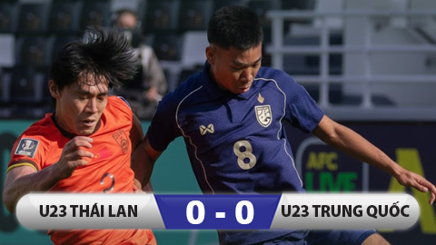 Kết quả U23 Thái Lan 0-0 U22 Trung Quốc: Tạm biệt ‘Voi chiến’ 